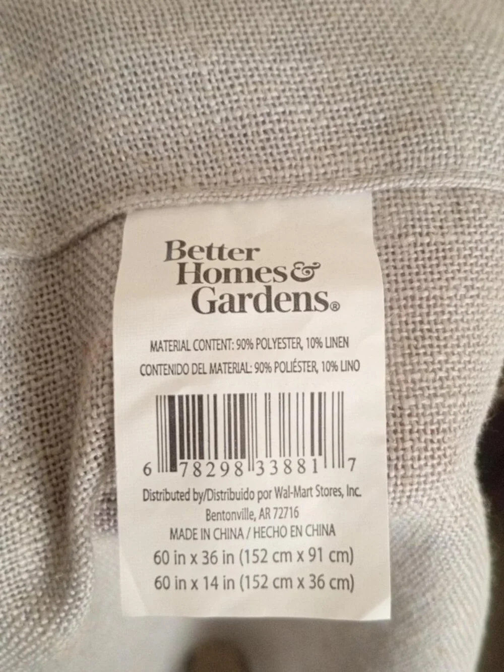 Linen table cloth